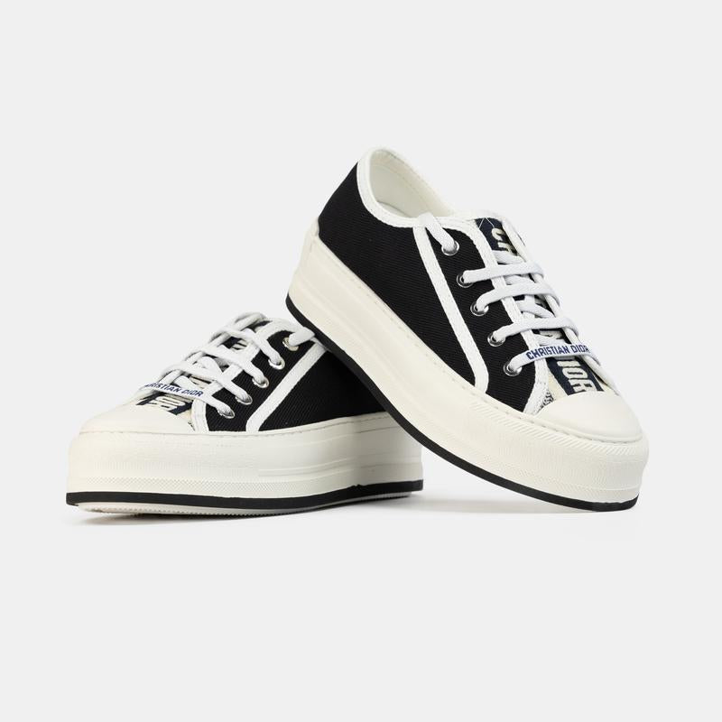 Black Dior platform sneaker