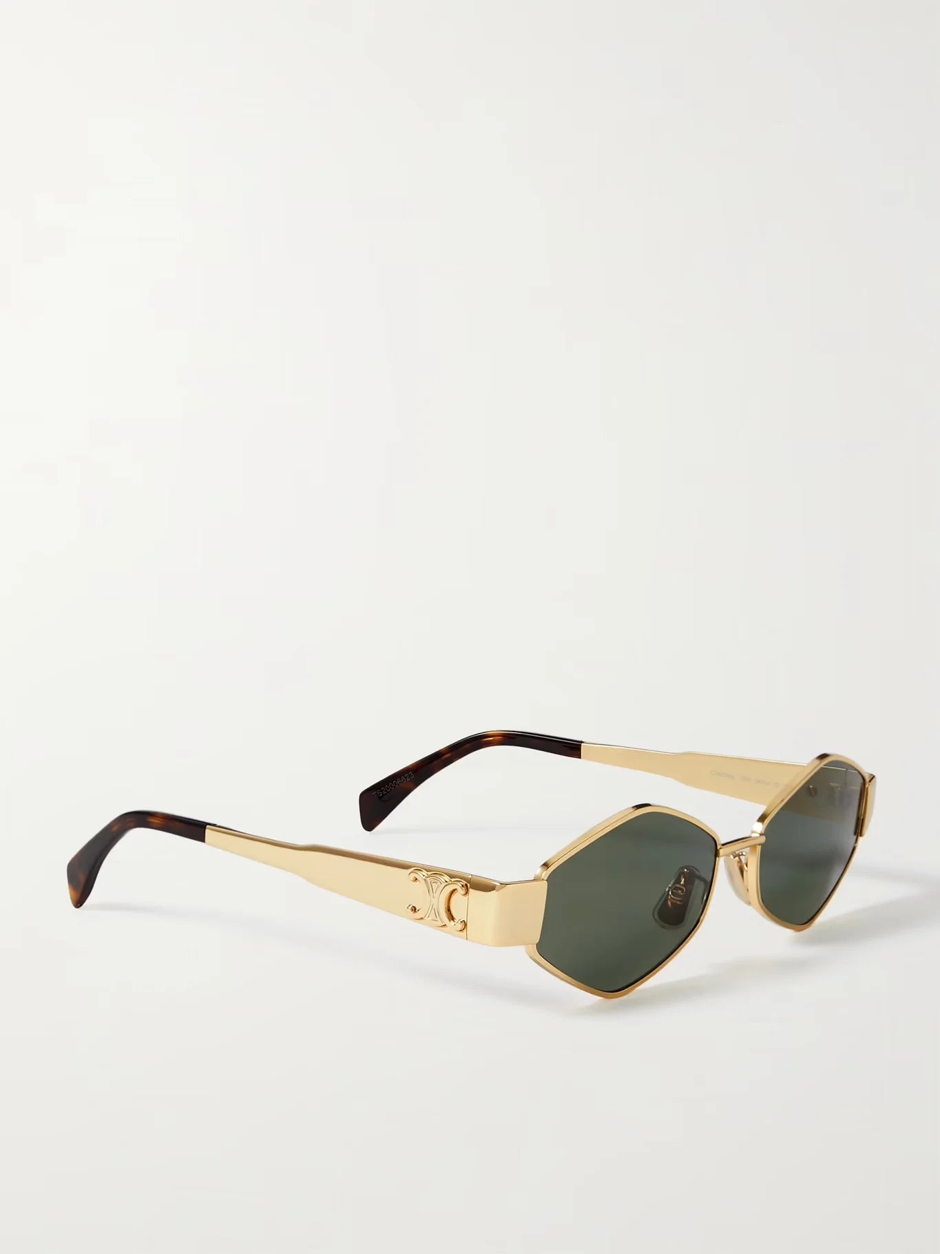 celine rectangular sunglasses olive green