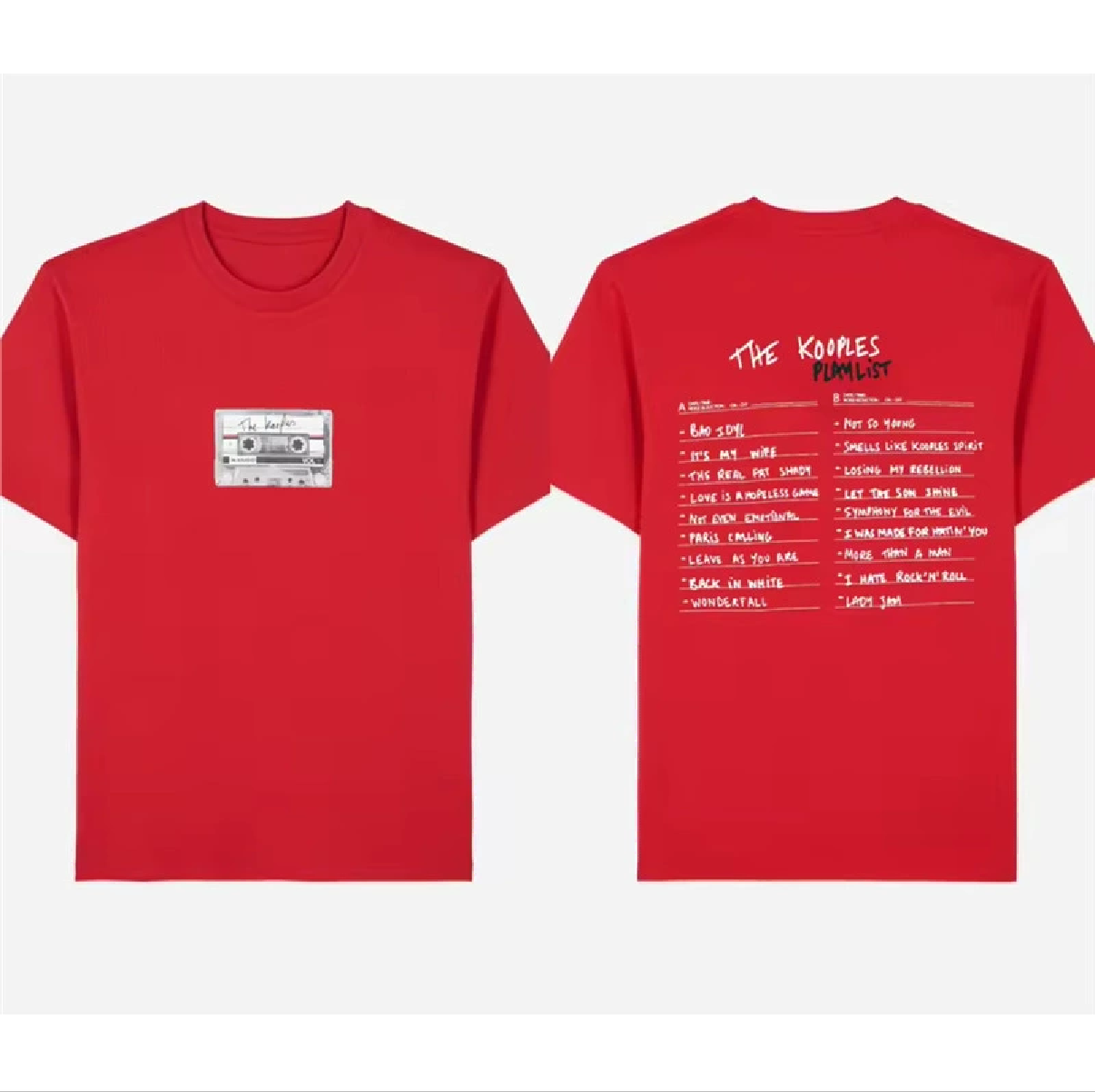 The kooples short sleeve red Cassette T-Shirt