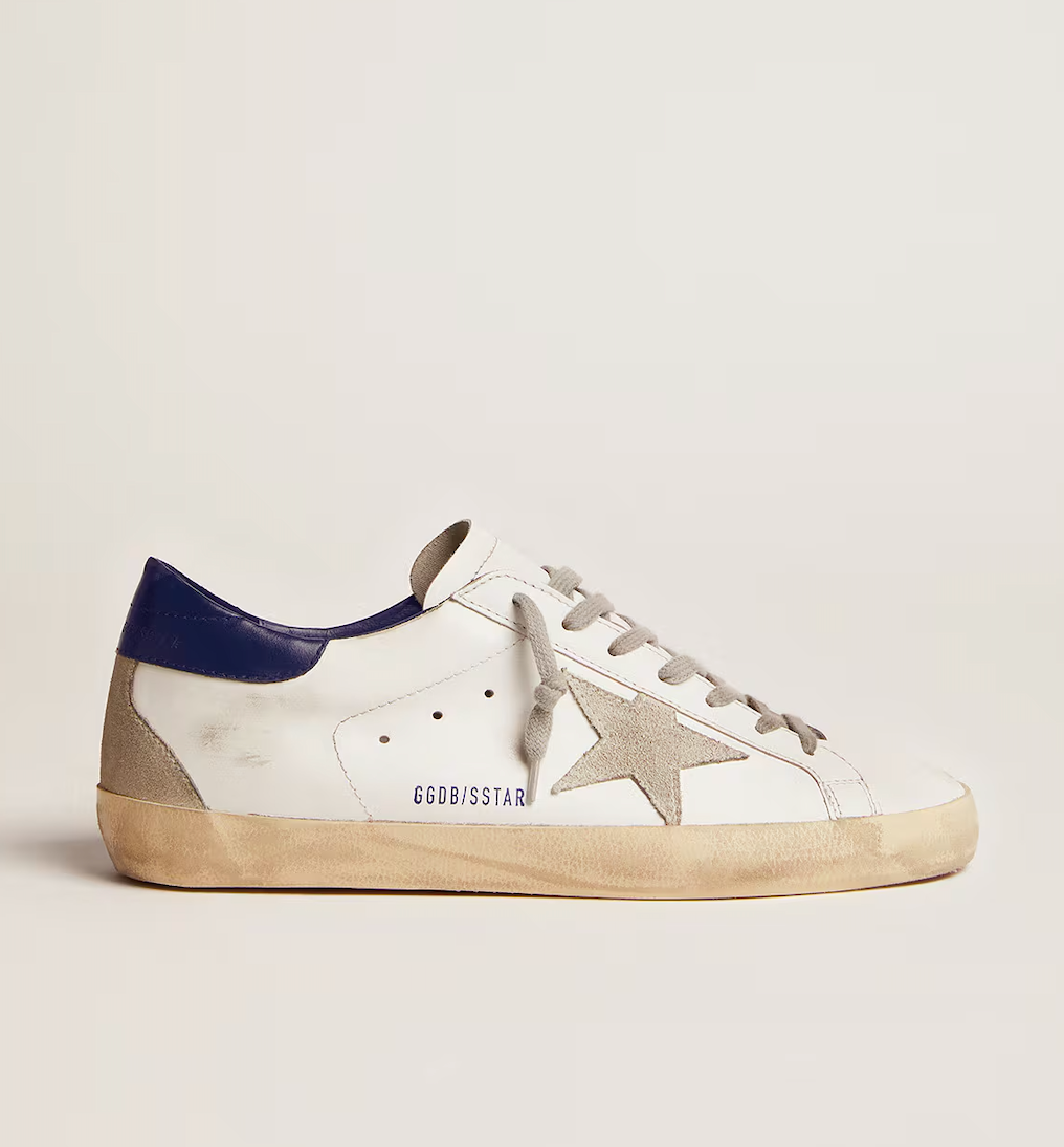 GGDB super star white with navy blue top