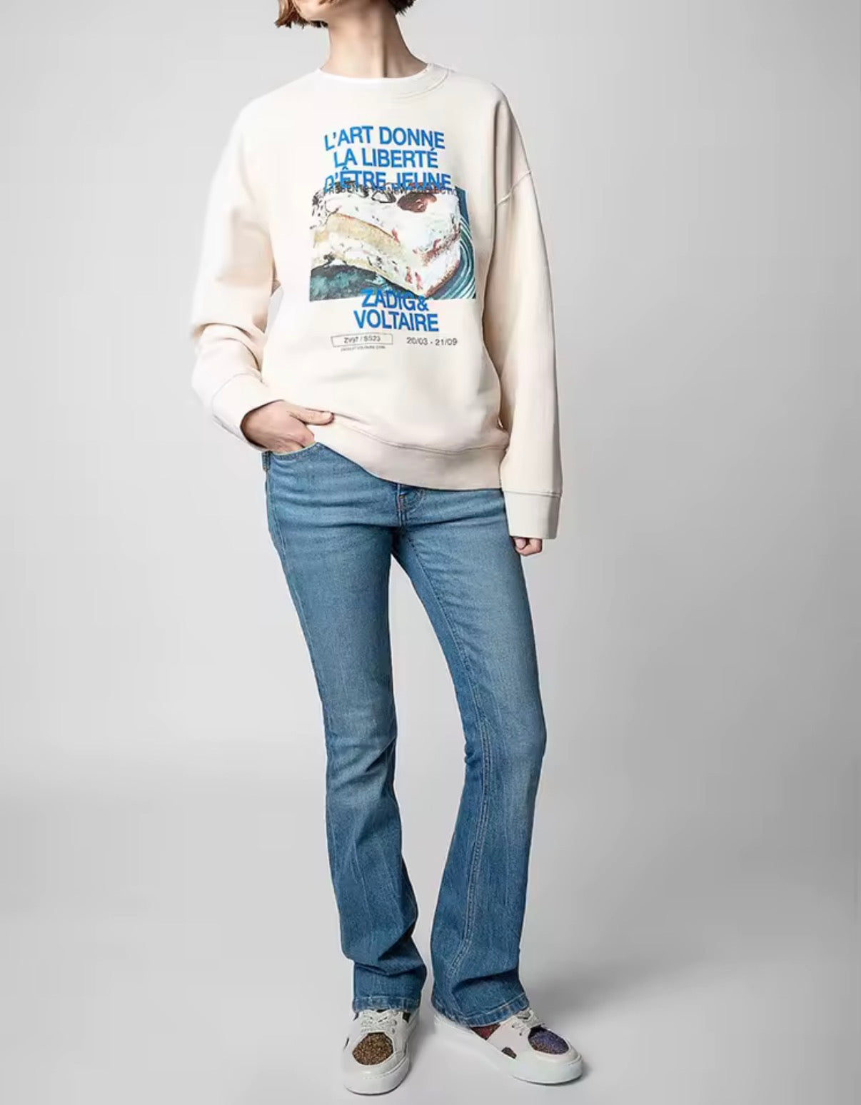 Zadig swetshirt L'art donne la liberte d etre jeune