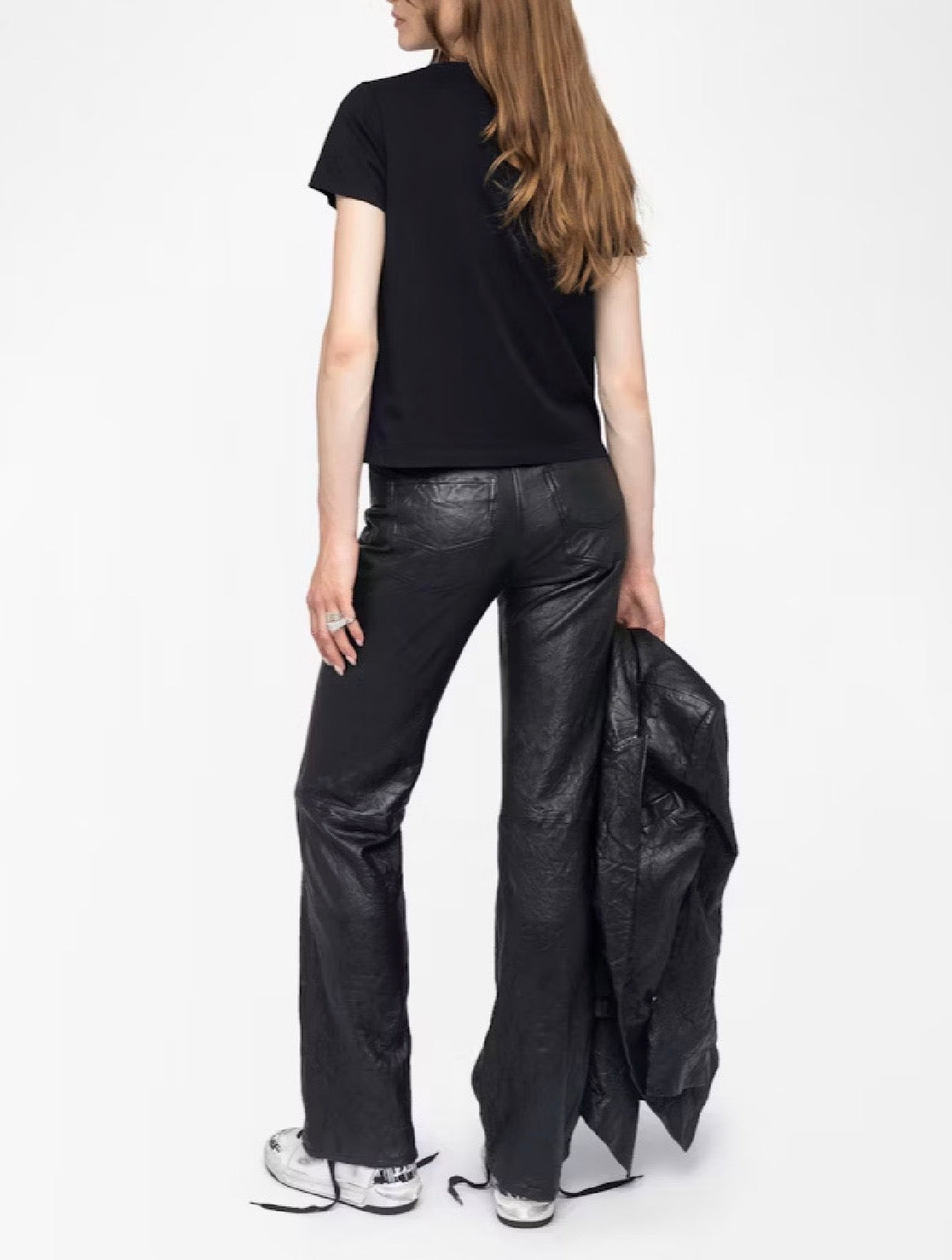 Zadig Tshirt Black with Voltaire print on the front