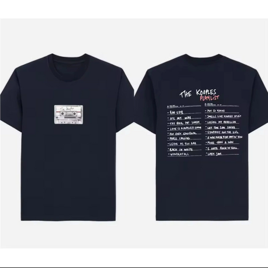 The kooples short sleeve navy blue cassette T-Shirt