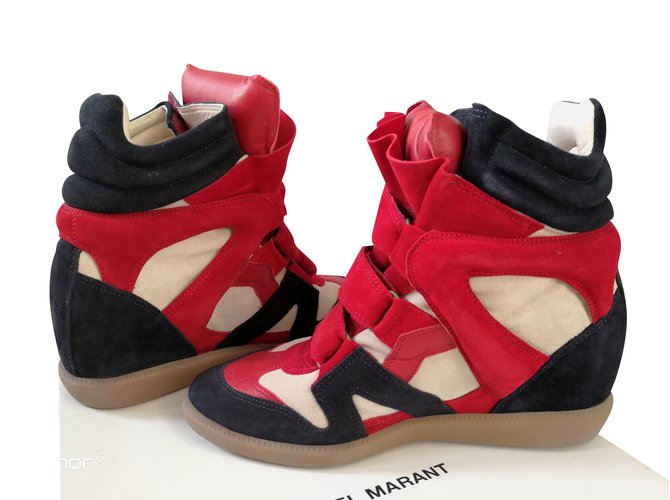 Isabel marant bekett blue and red